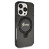Guess GUHMP13XHRSGSK iPhone 13 Pro Max 6.7 czarny/black hardcase Ring Stand Script Glitter MagSafe